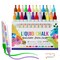 Chalk Markers (Neon+Pastel) 24 Colors Erasable with Bullet/Chisel Reversible Tips, Liquid Drawing Chalk Pens for Blackboard, Chalkboard, Whiteboard, Calendar, Cars, Window, Glass, Mirror